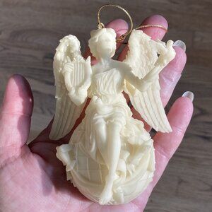 Vintage 2001 "Season of Peace" Angel Mark Klaus, 3D Christmas Ornament, Numbered